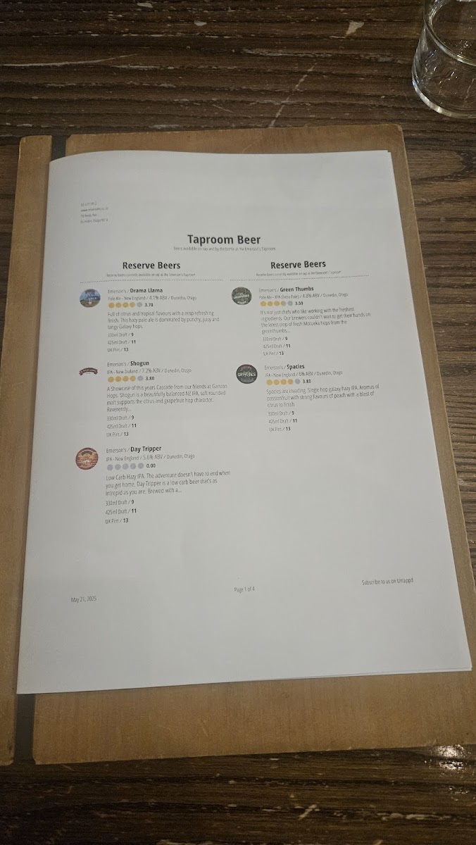Emerson's Brewery Photo Menu 7