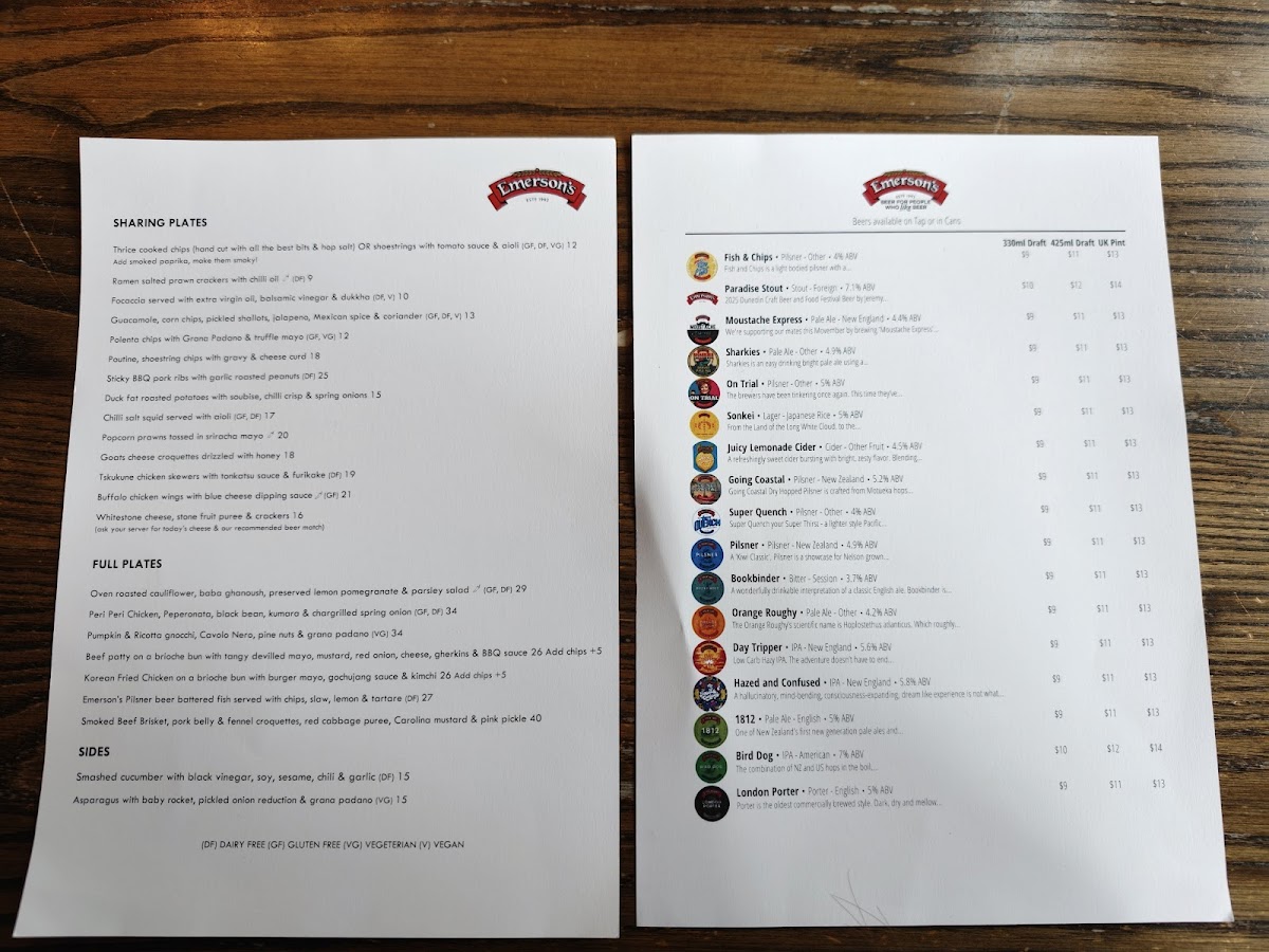 Emerson's Brewery Photo Menu 9