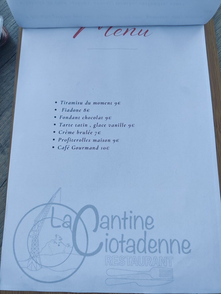 La Cantine Ciotadenne Photo Menu 10