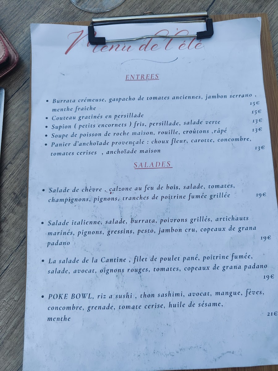 La Cantine Ciotadenne Photo Menu 2