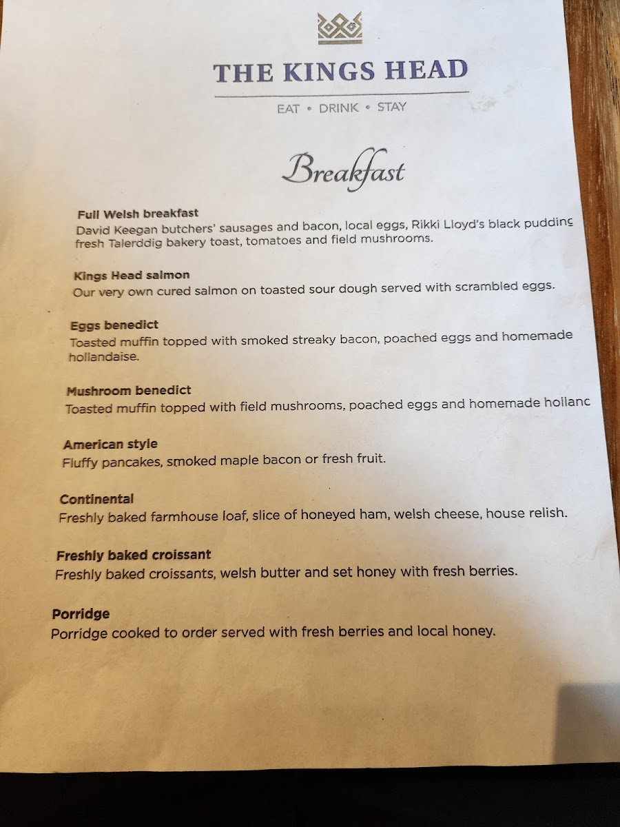 The Sun Hotel Photo Menu 1