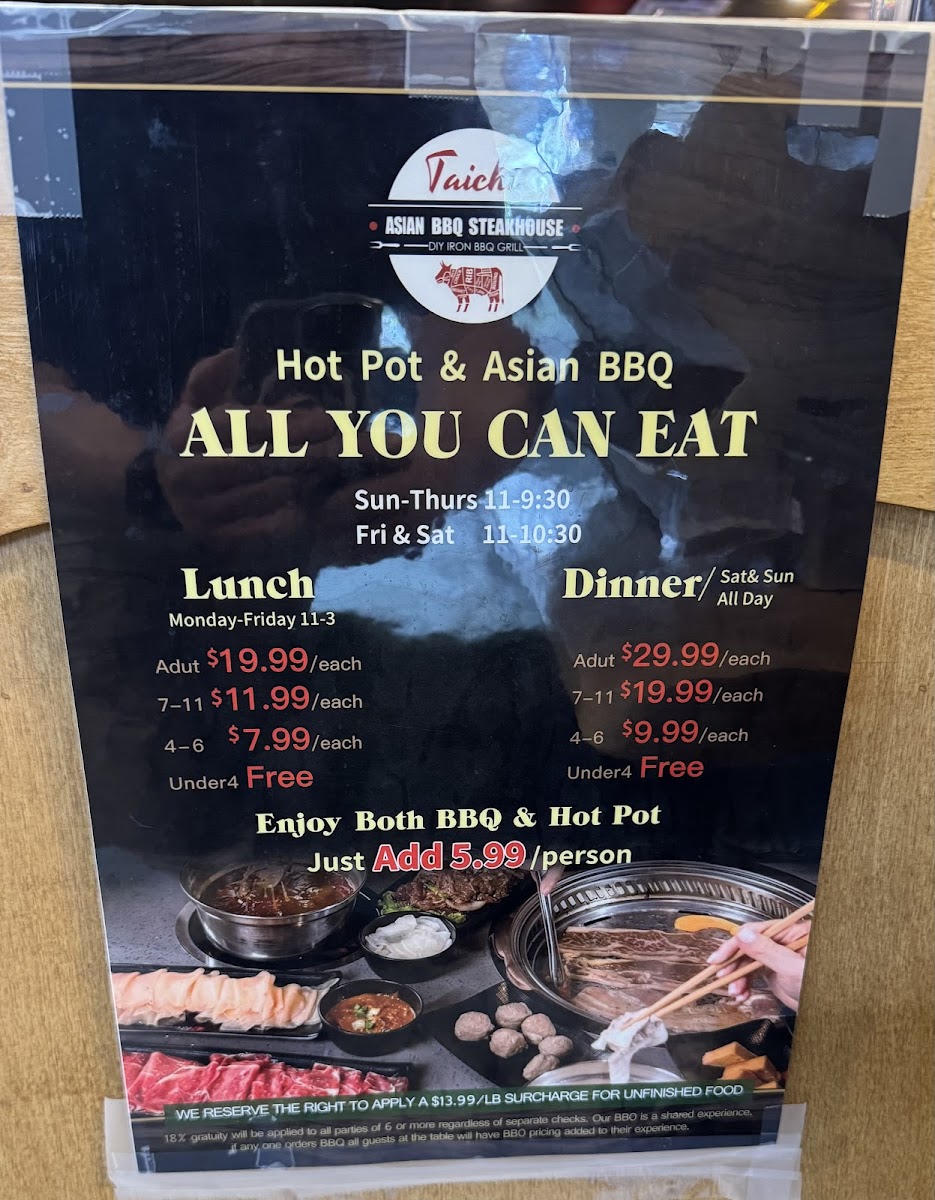 Taichi Asian Hot Pot & BBQ Photo Menu 4