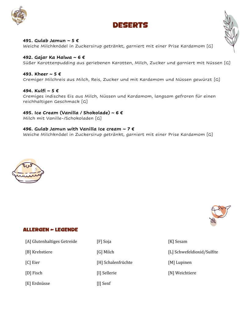 Kulhad Indisches Restaurant Photo Menu 3