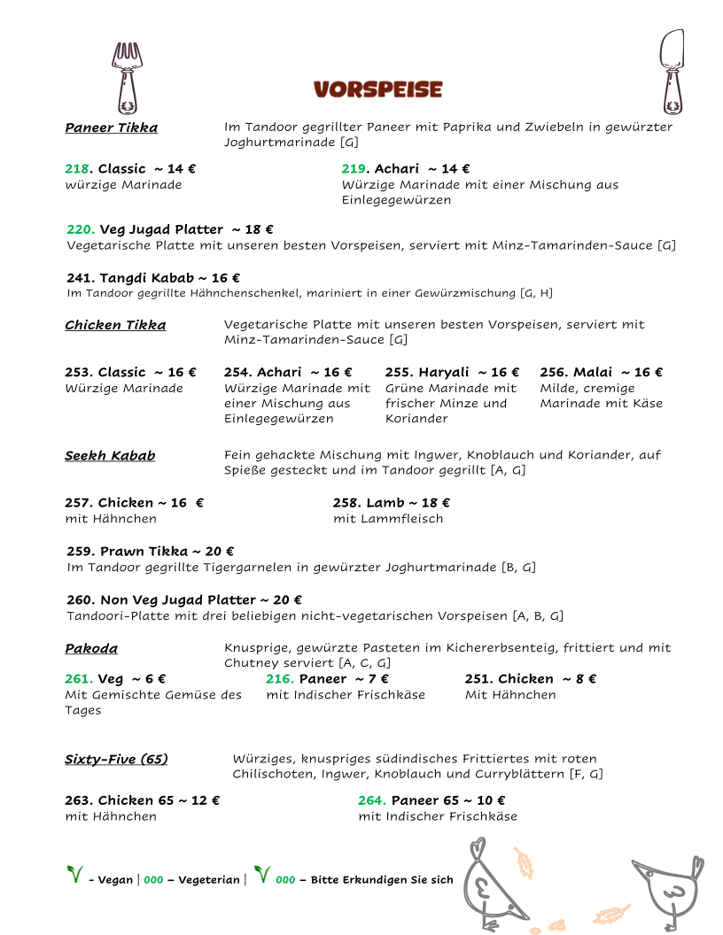 Kulhad Indisches Restaurant Photo Menu 4