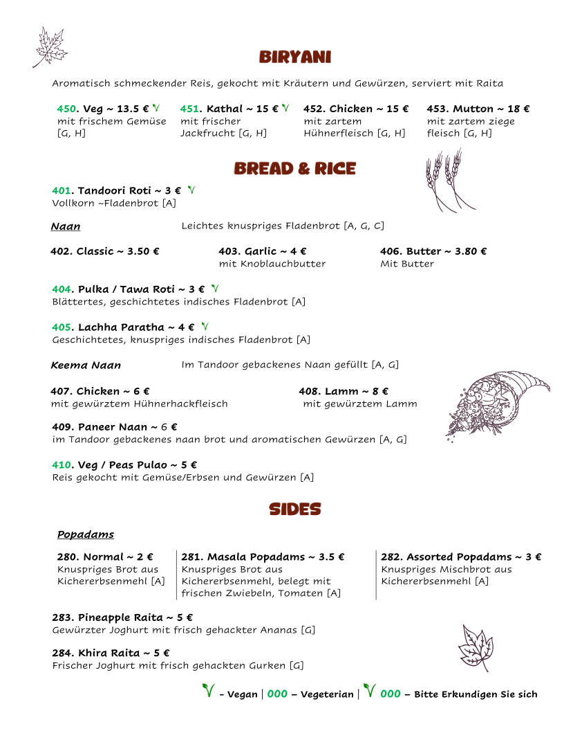 Kulhad Indisches Restaurant Photo Menu 6