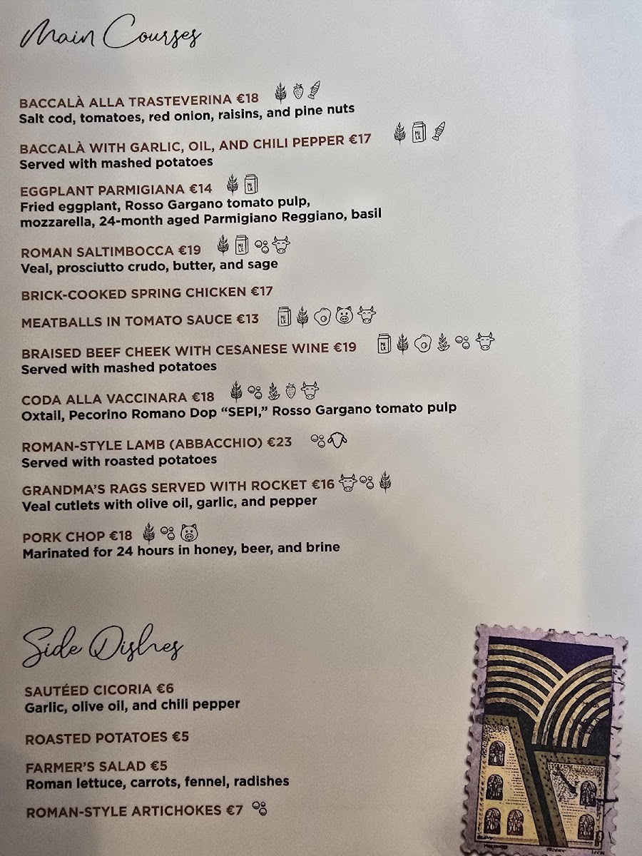 ANTICA OSTERIA DI ROMA Photo Menu 9