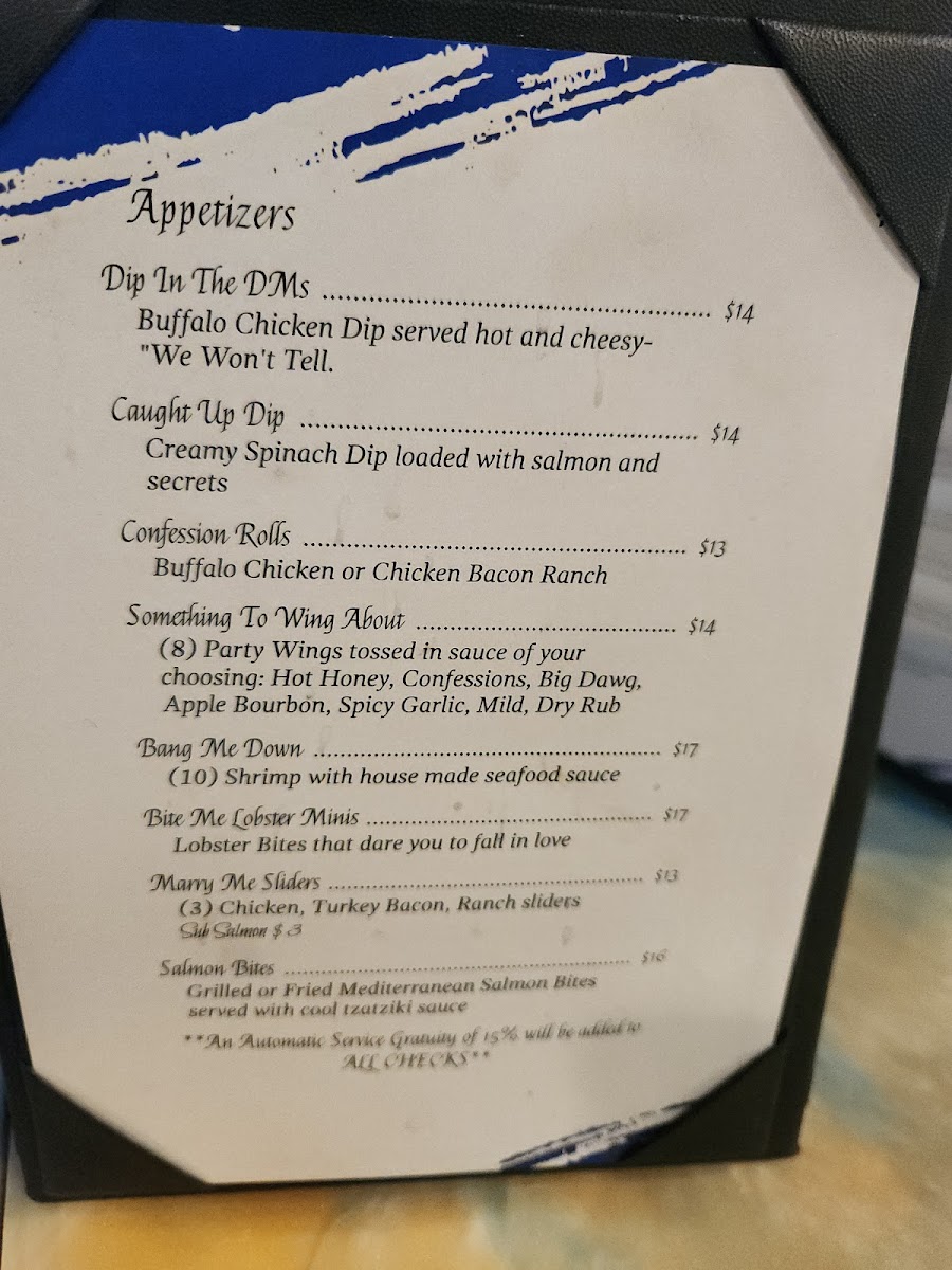 Confessions Bar & Restaurant Lounge Photo Menu 6