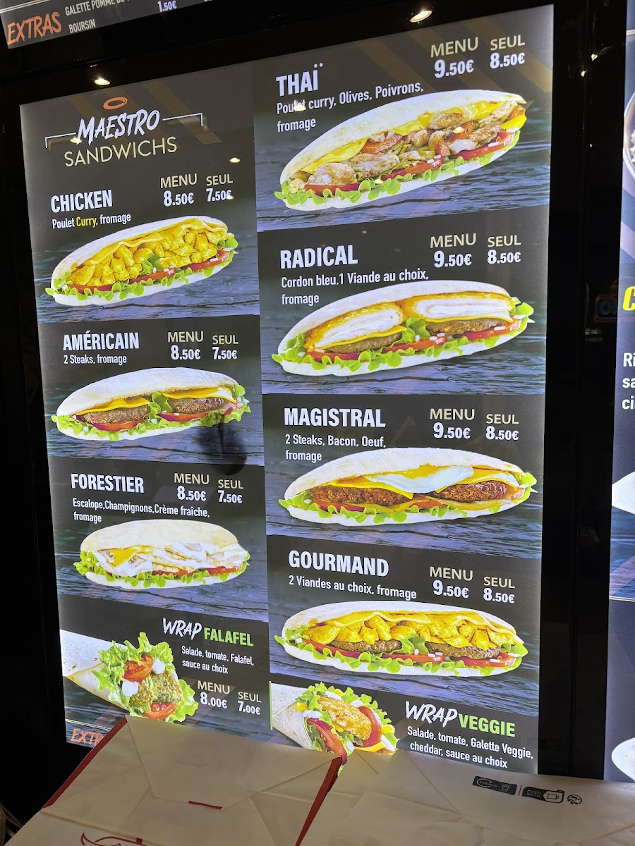Maestro Burger's Photo Menu 9