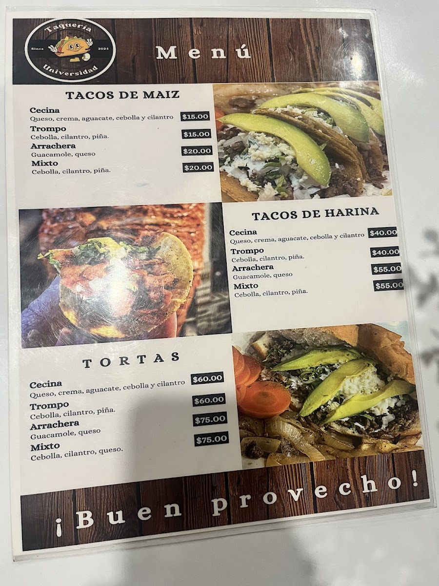 Taqueria universidad Photo Menu 2