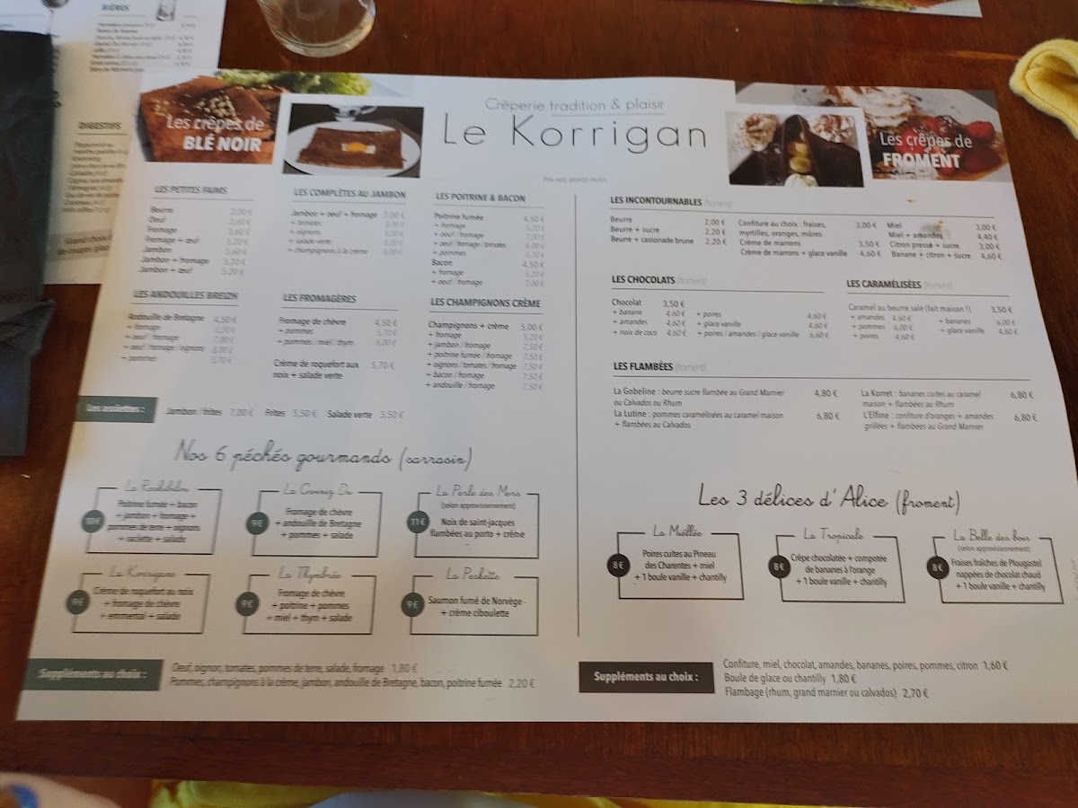 Restaurant le korrigan Photo Menu 5