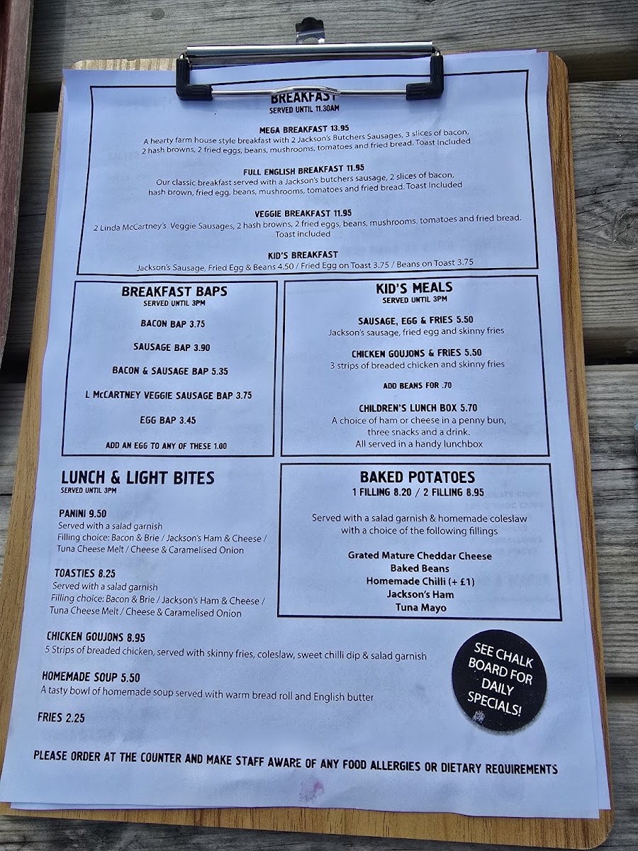Beacon Farm Ice Cream, Campsite & Tearooms Photo Menu 1
