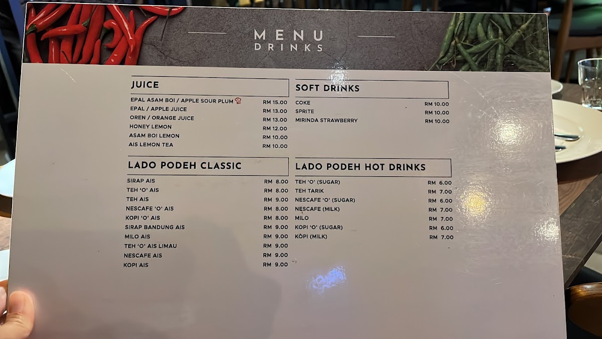 Lado Podeh Bukit Jalil Photo Menu 5