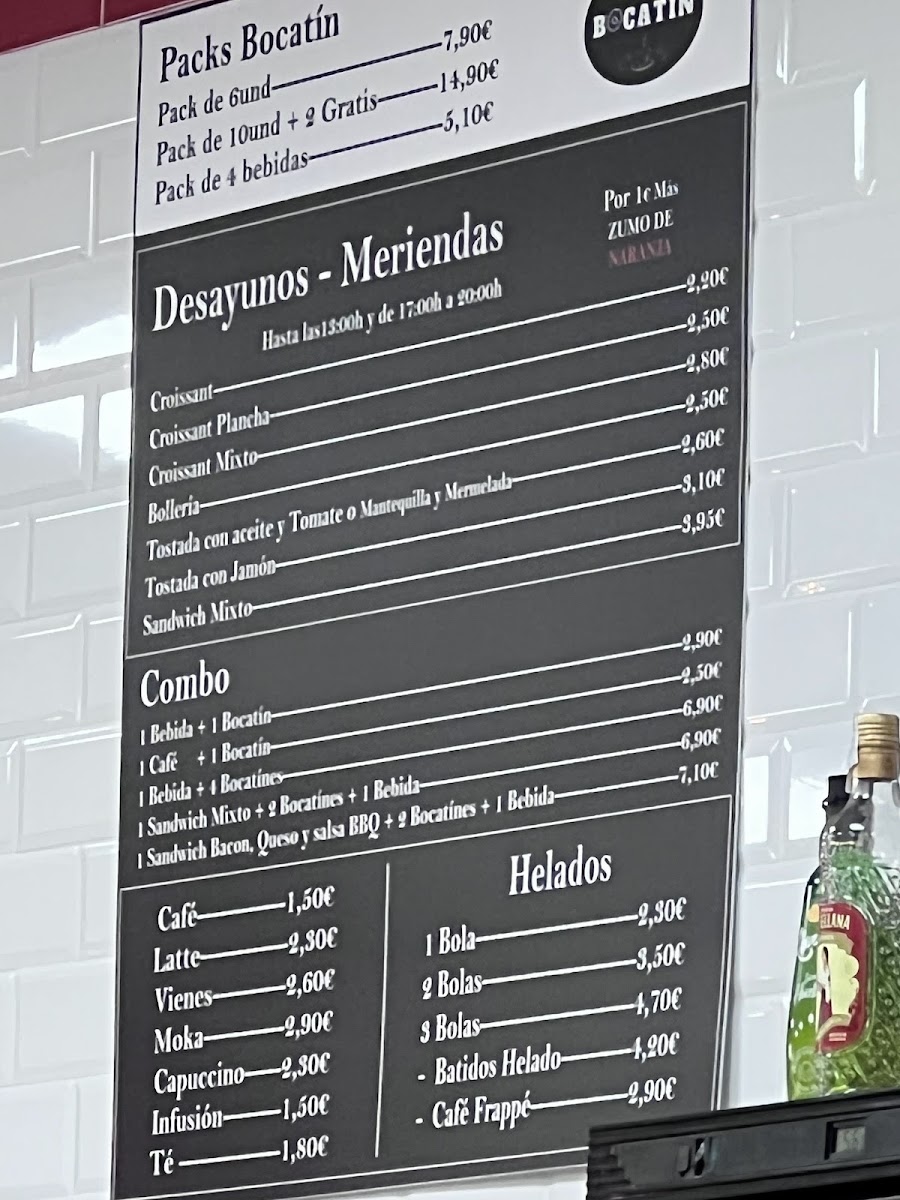 Cafetería Bocatin Photo Menu 7