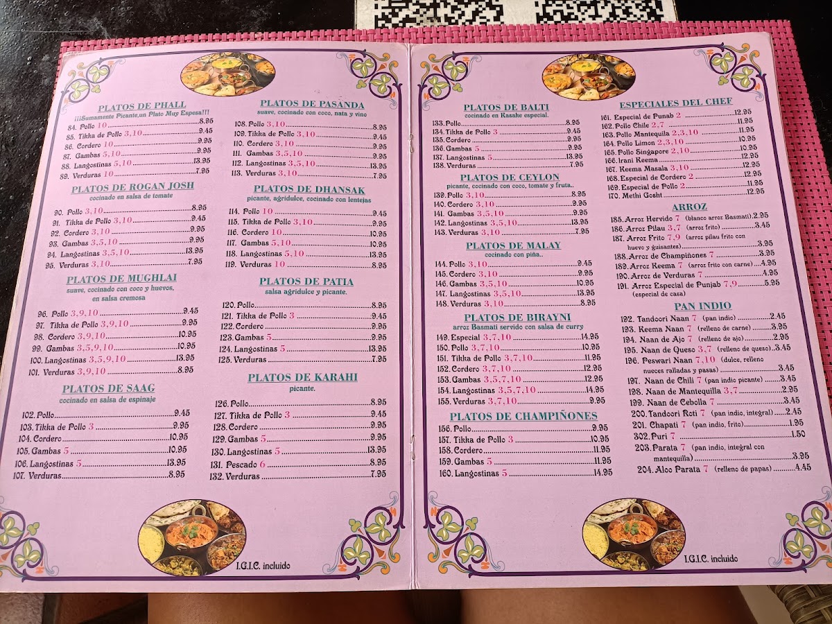 Sher - E - Punjab Photo Menu 2