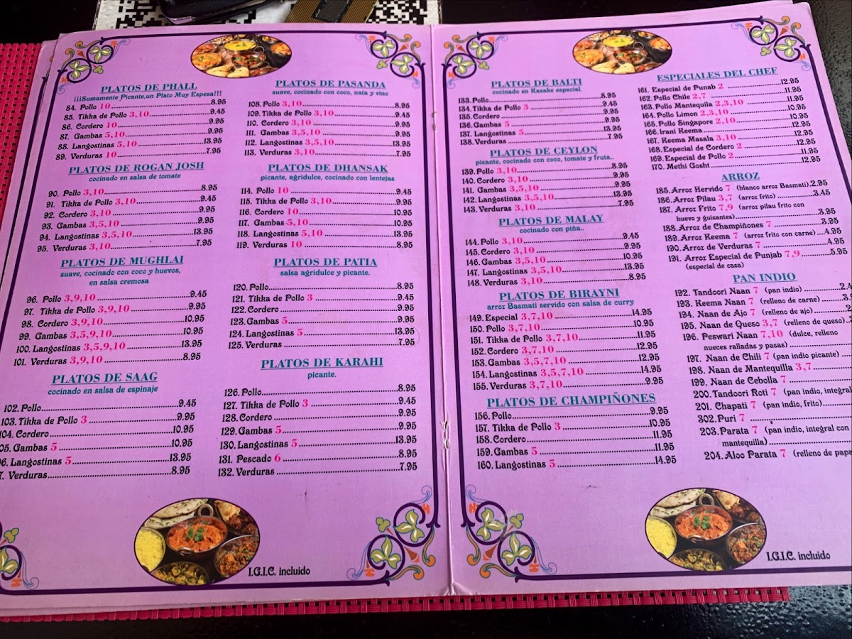 Sher - E - Punjab Photo Menu 8