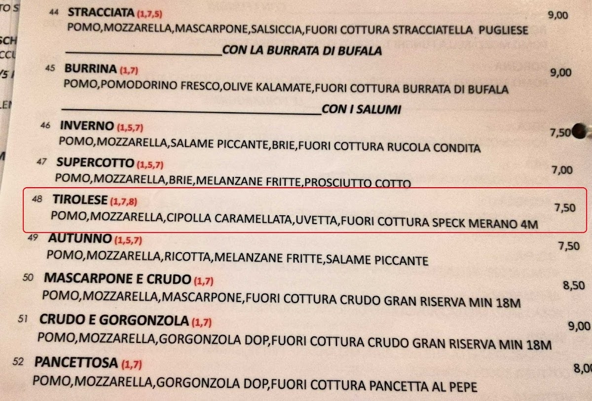 Sorriso Pizzeria Ristorante Photo Menu 7