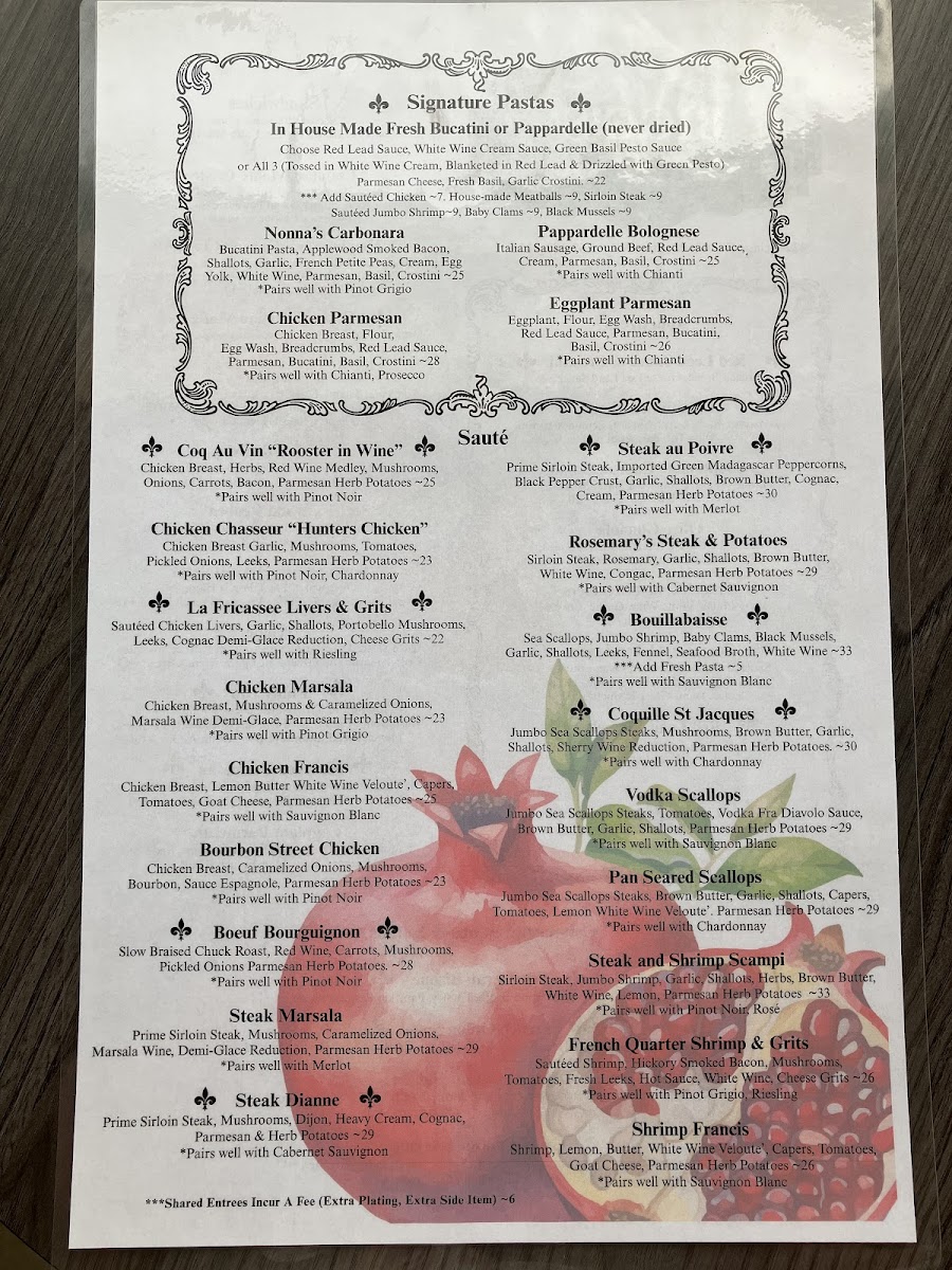 Big Belly, A French-Italian Eatery Photo Menu 1