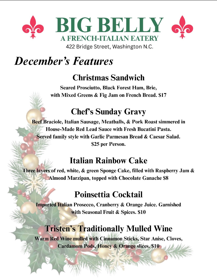 Big Belly, A French-Italian Eatery Photo Menu 3