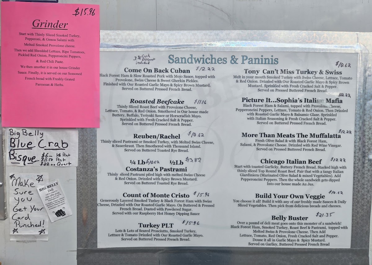 Big Belly, A French-Italian Eatery Photo Menu 4