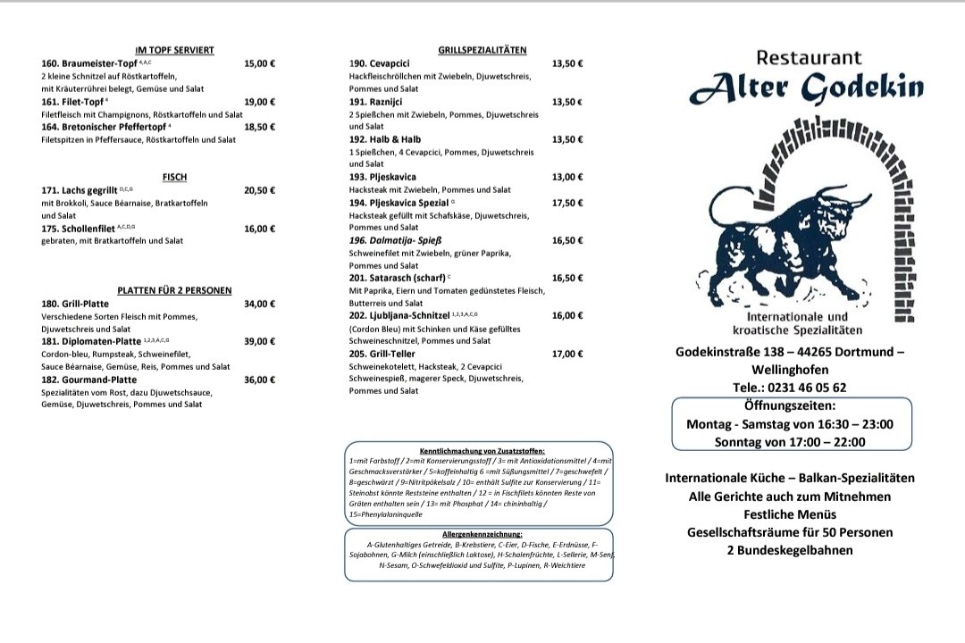 Restaurant Alter Godekin Photo Menu 2