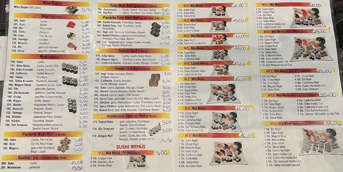 Asia Haus Bottrop Thai Wok & Sushi Photo Menu 2
