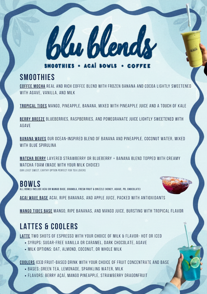 Blu Blends Smoothies & Acai Alpena Photo Menu 1