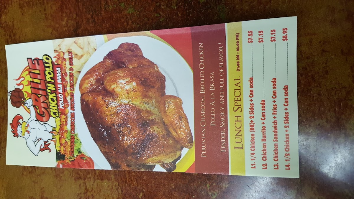 Grille Chick'n Pollo Photo Menu 9
