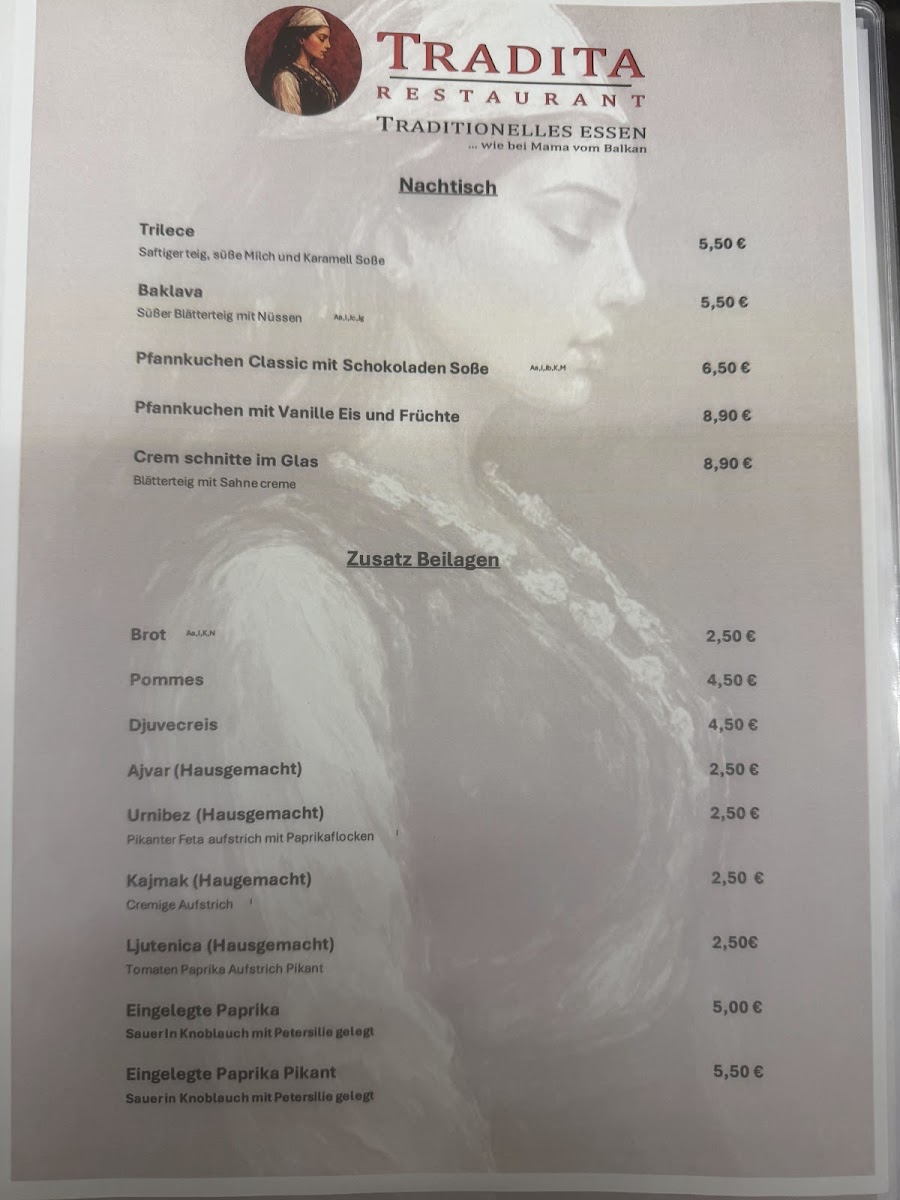 Tradita Restaurant Photo Menu 2