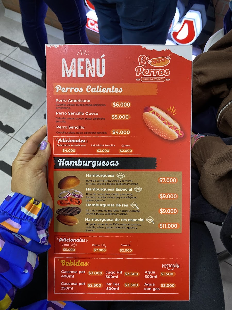 Q' Perros Prado Photo Menu 3