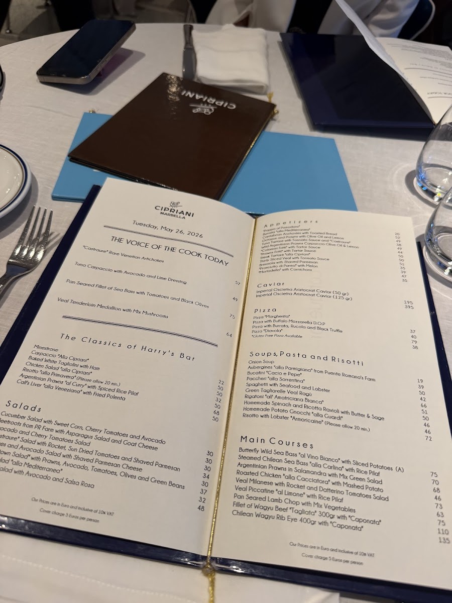 Cipriani Marbella Photo Menu 4