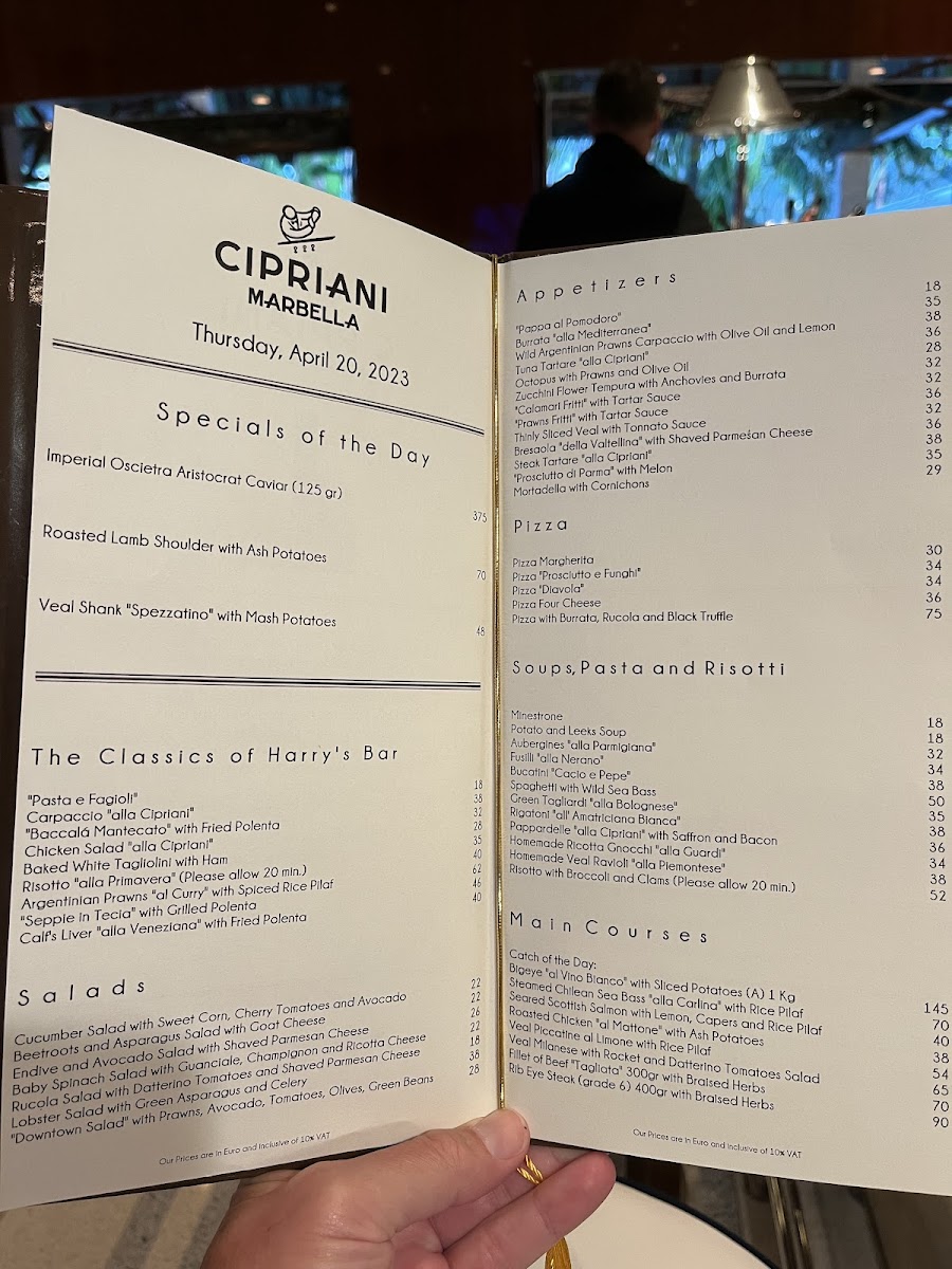 Cipriani Marbella Photo Menu 5