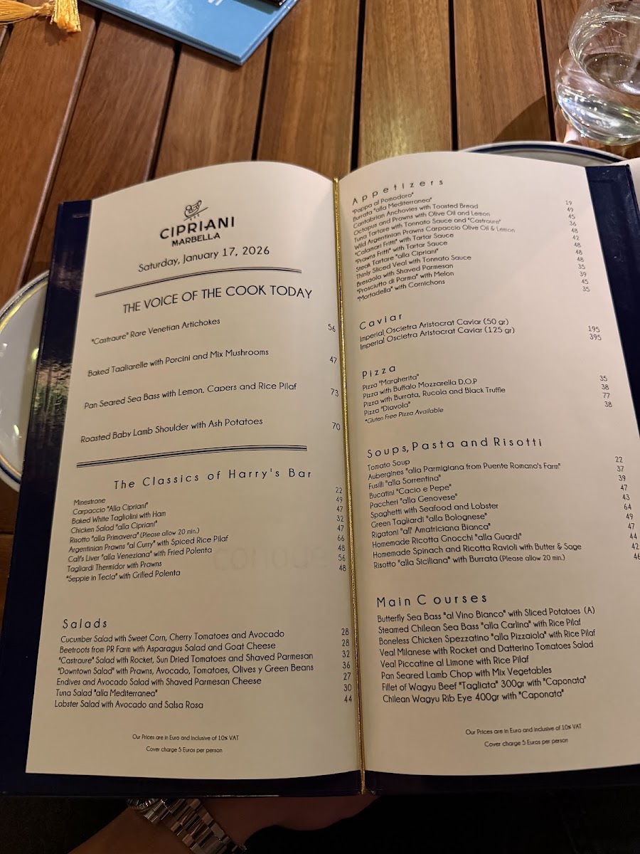 Cipriani Marbella Photo Menu 8