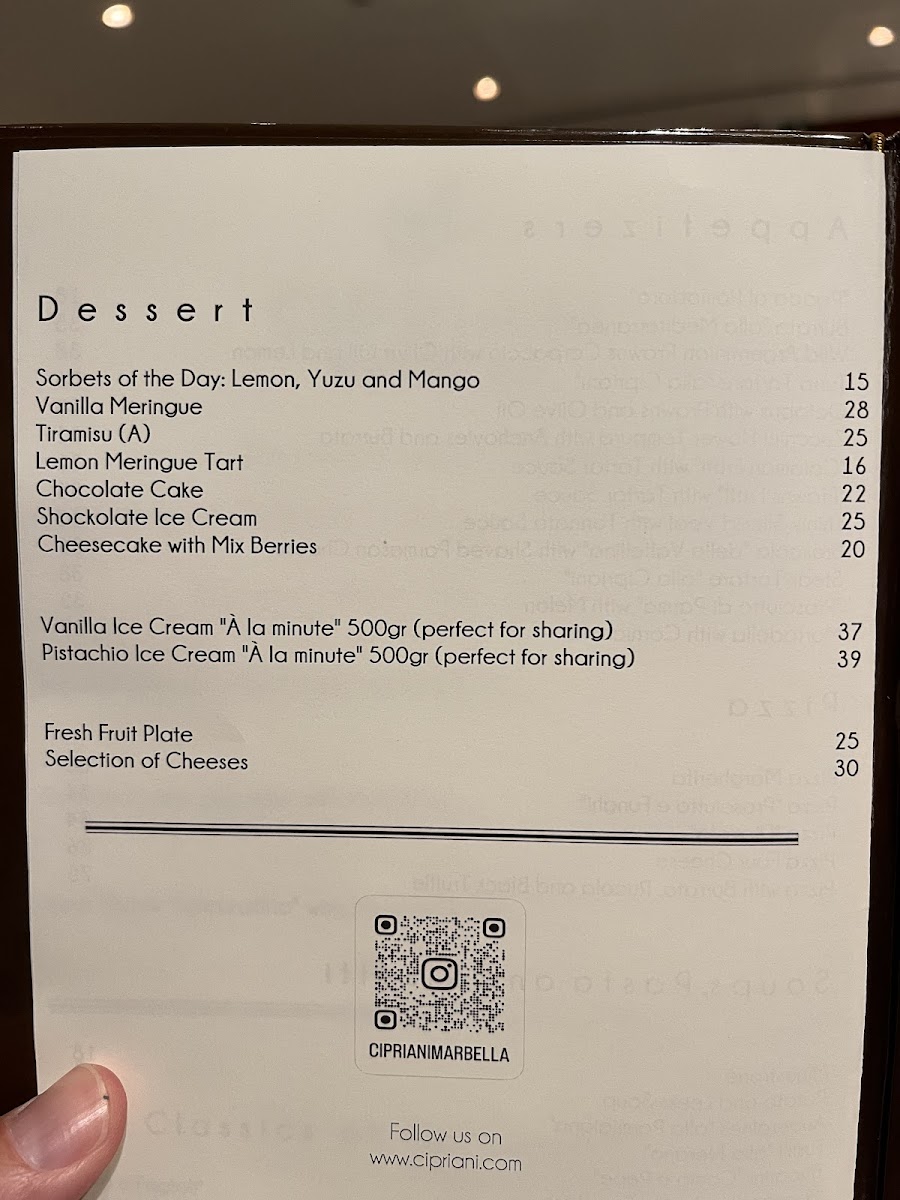 Cipriani Marbella Photo Menu 9