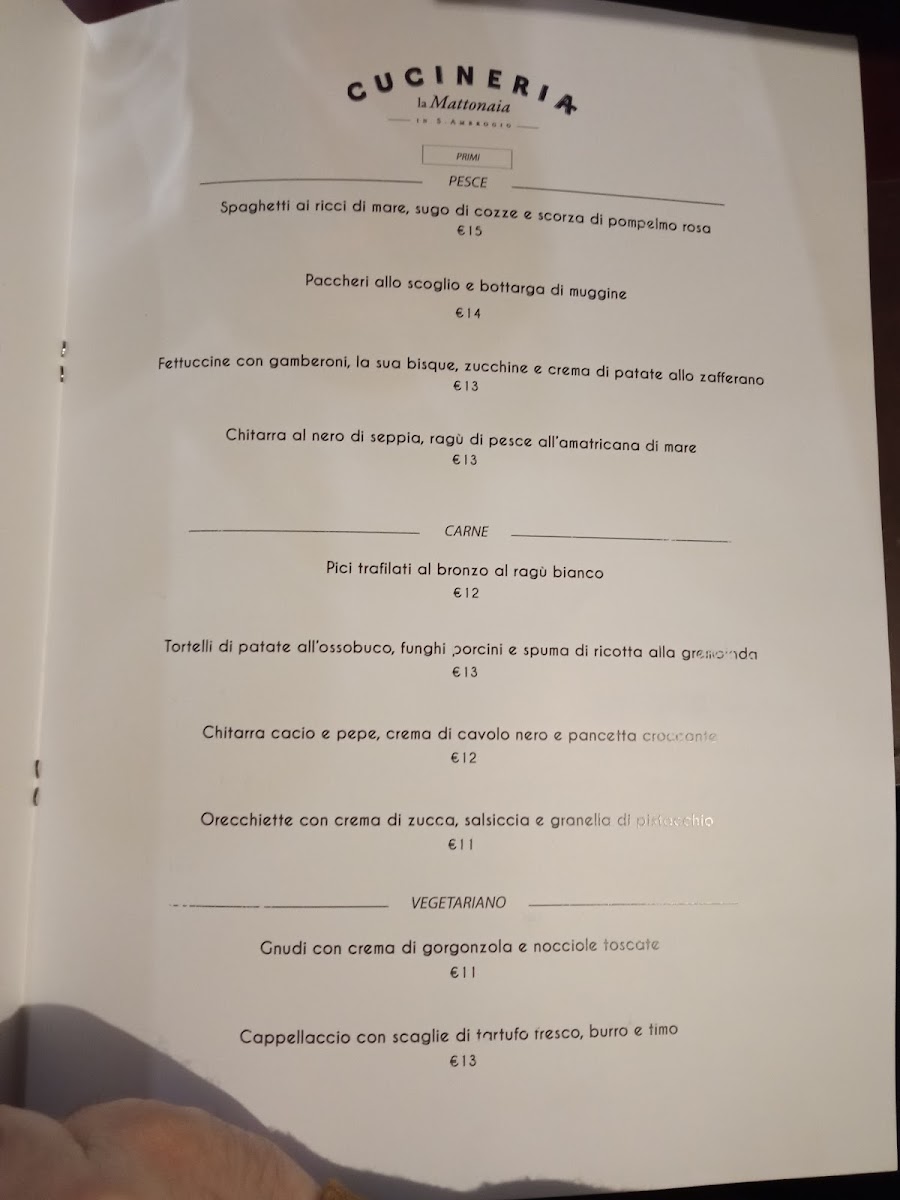 Cucineria La Mattonaia Photo Menu 3