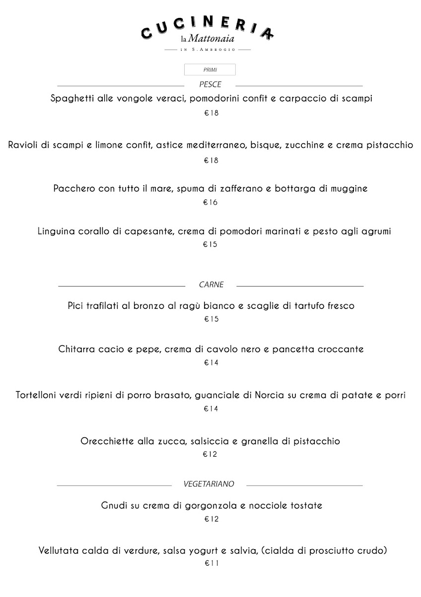 Cucineria La Mattonaia Photo Menu 6