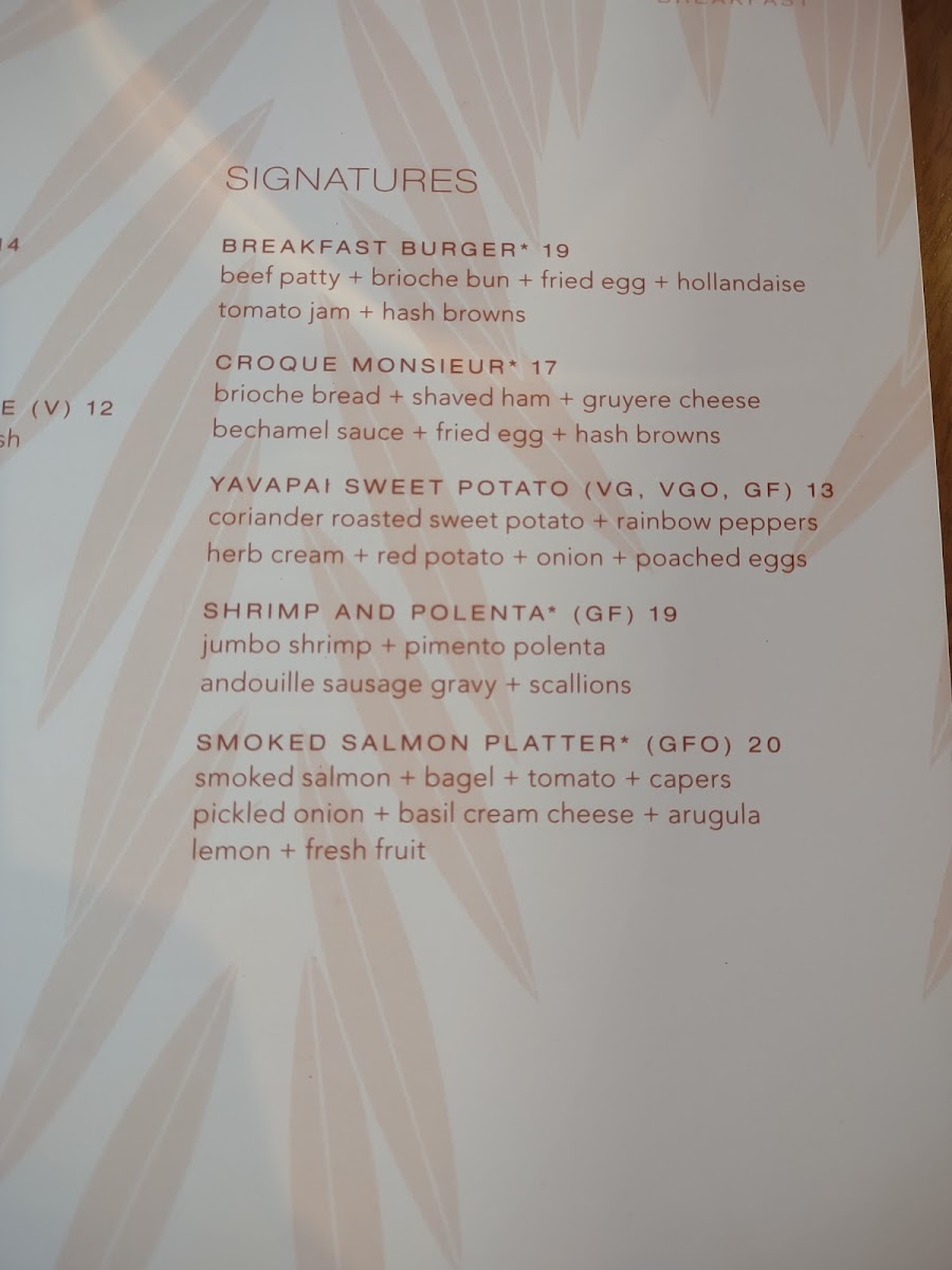 Willows Kitchen & Wine Bar Photo Menu 3