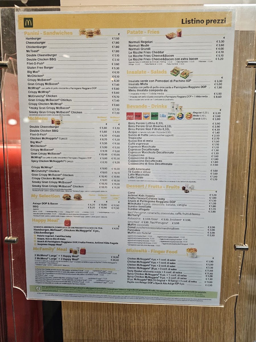 McDonald's rovigo Photo Menu 1