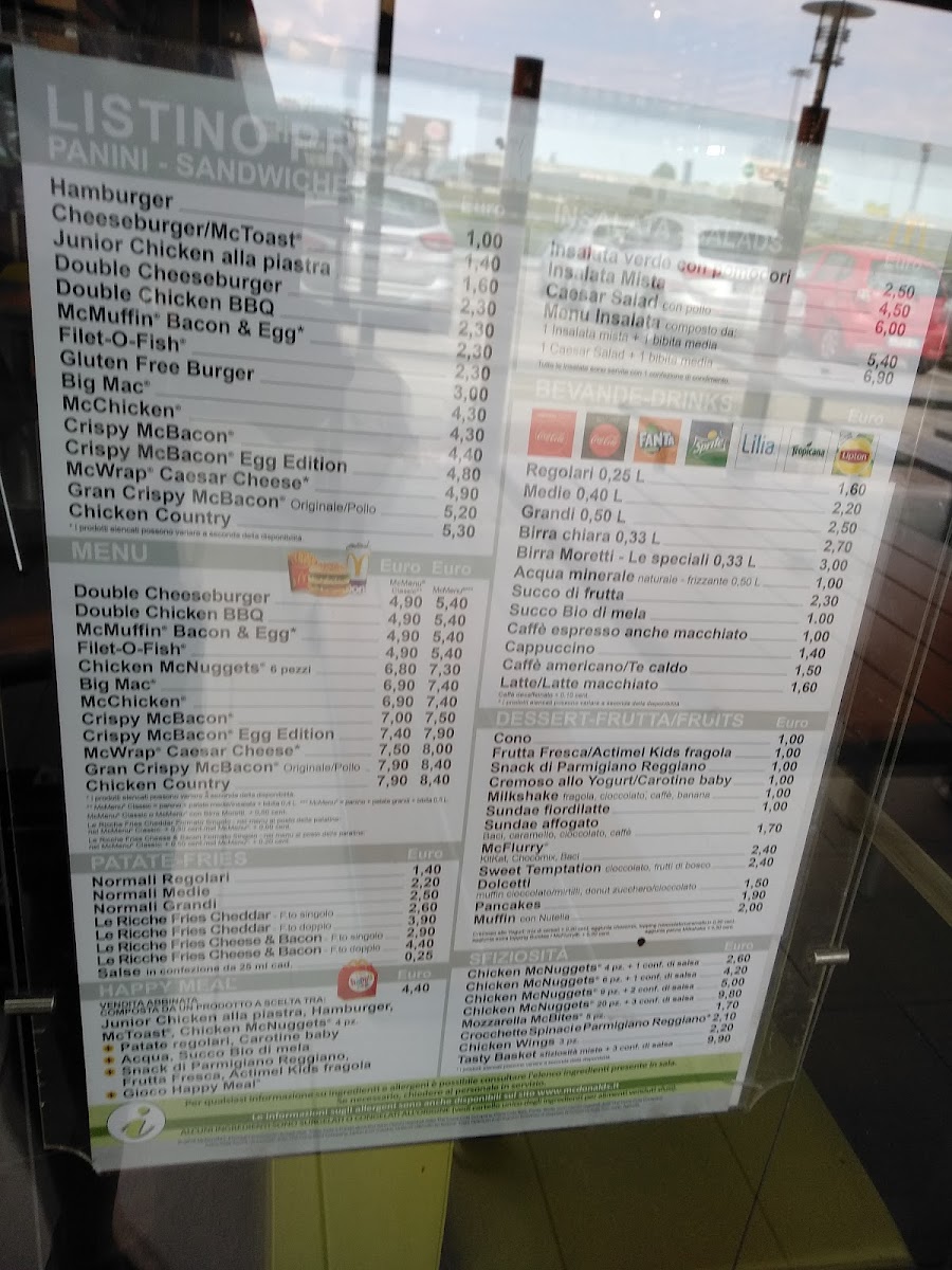 McDonald's rovigo Photo Menu 2