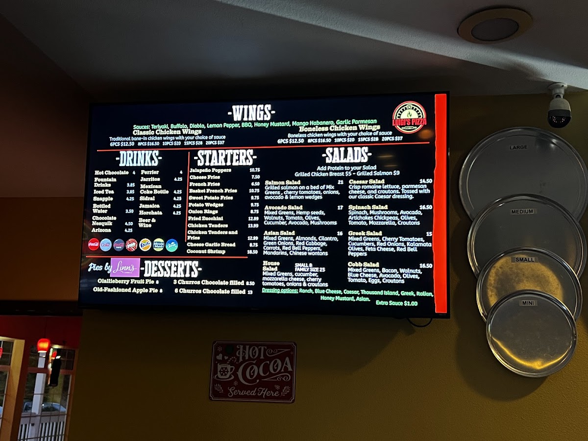 Luigi`s Pizza Photo Menu 1