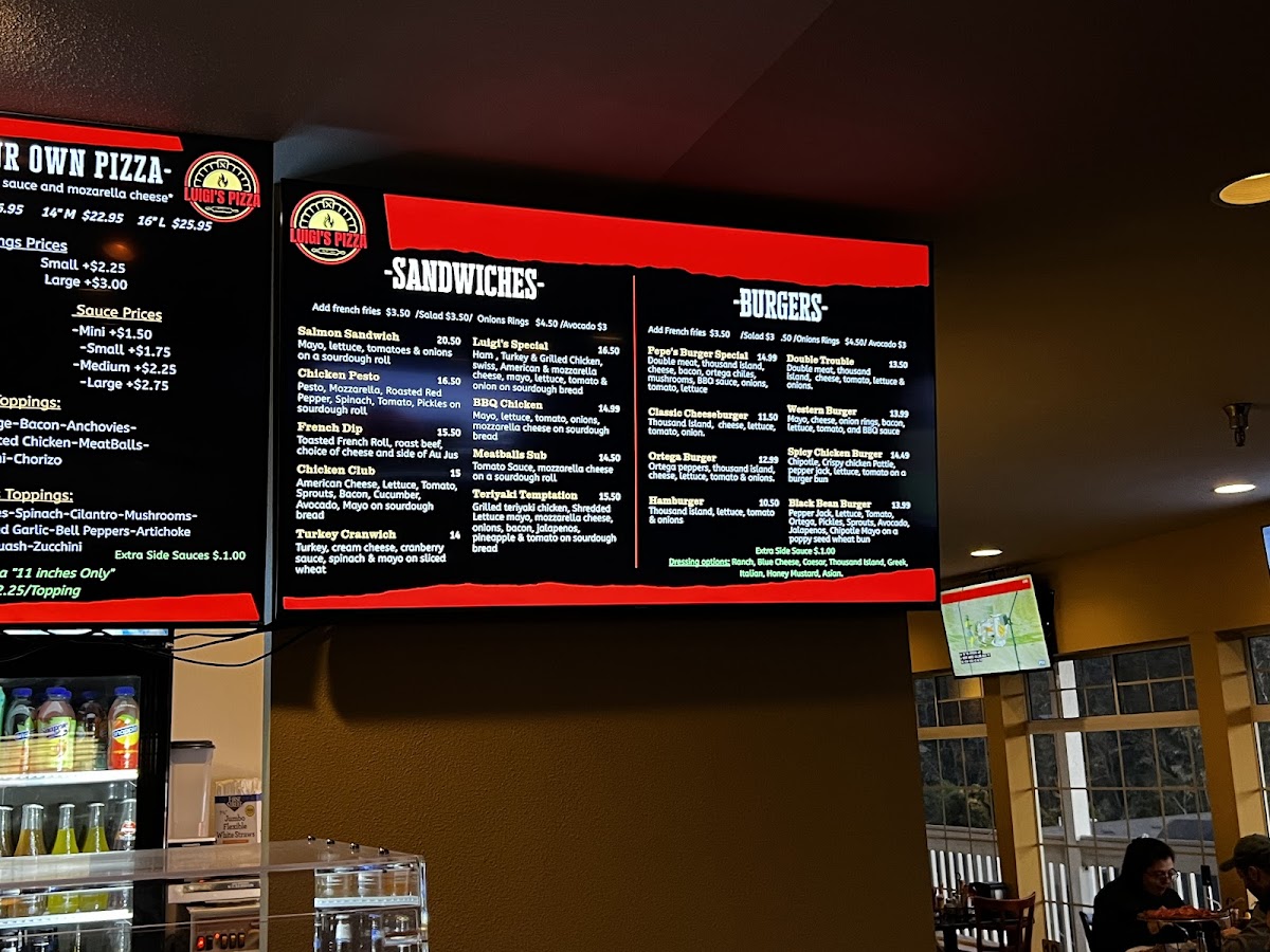 Luigi`s Pizza Photo Menu 2