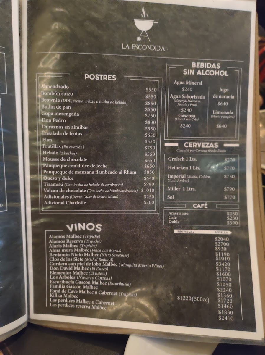 La Escondida Photo Menu 10