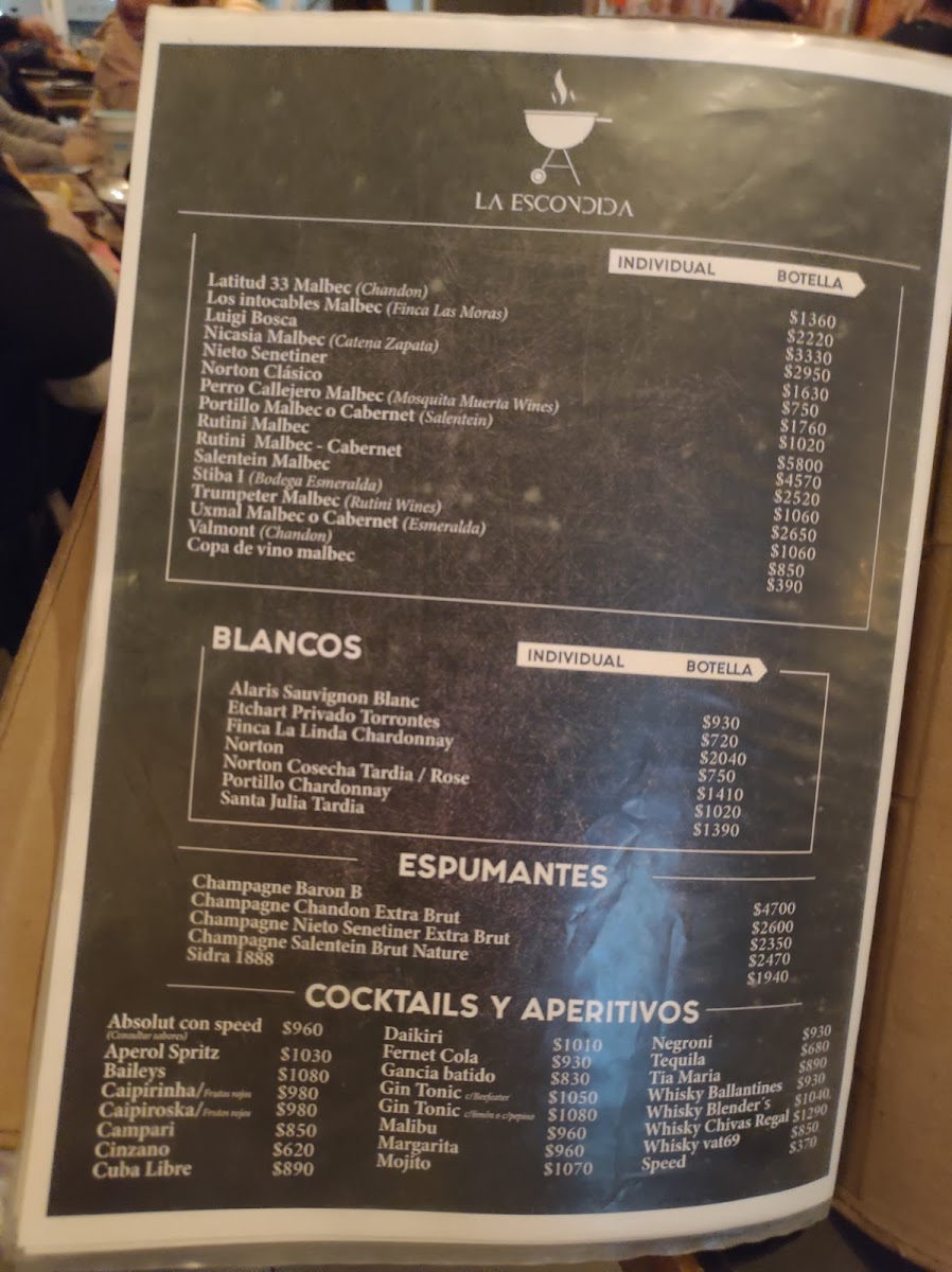 La Escondida Photo Menu 9