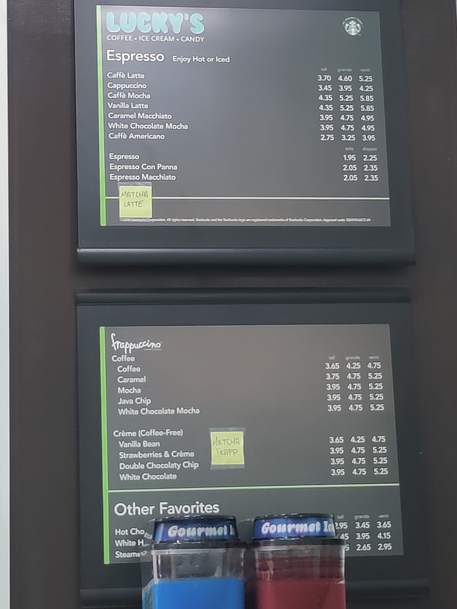 Luckys Coffee, Ice Cream & Candy Photo Menu 5