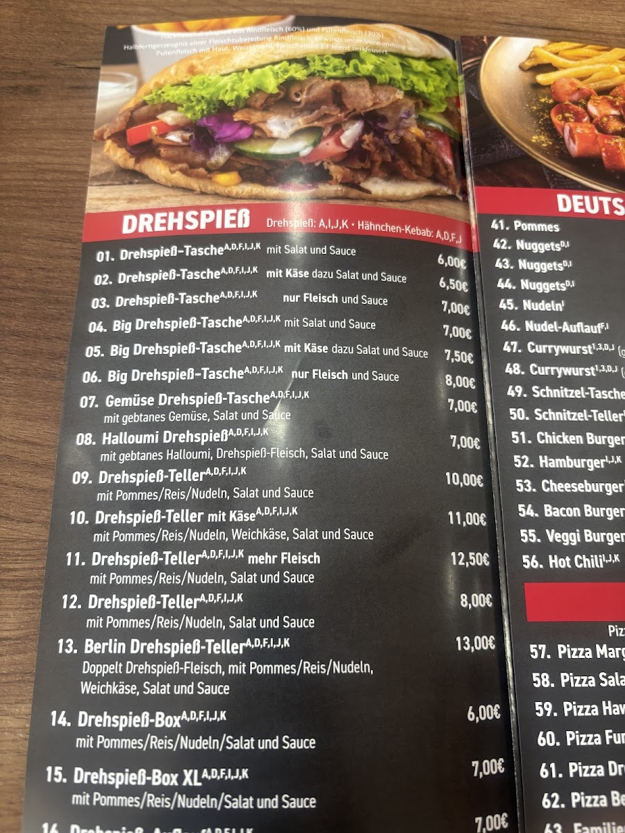 Berlin Döner Photo Menu 2