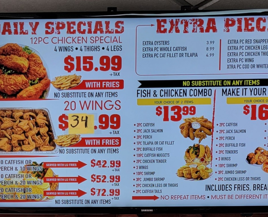JJ Fish & Chicken Photo Menu 10