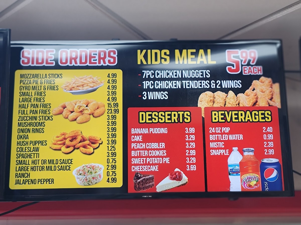 JJ Fish & Chicken Photo Menu 4