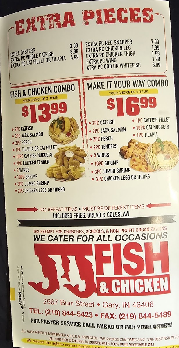 JJ Fish & Chicken Photo Menu 7