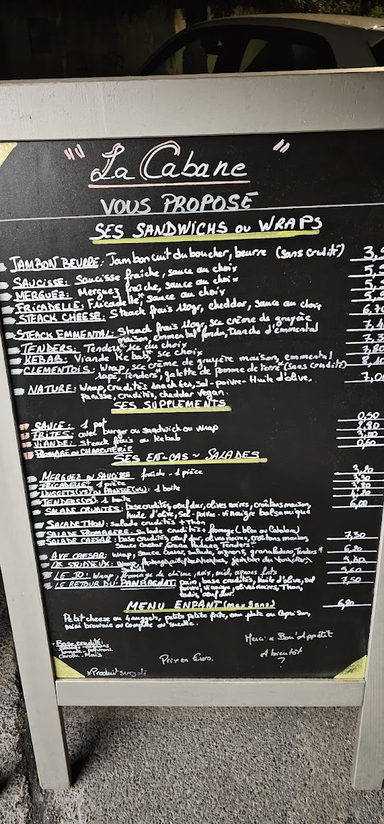 La Cabane Photo Menu 8