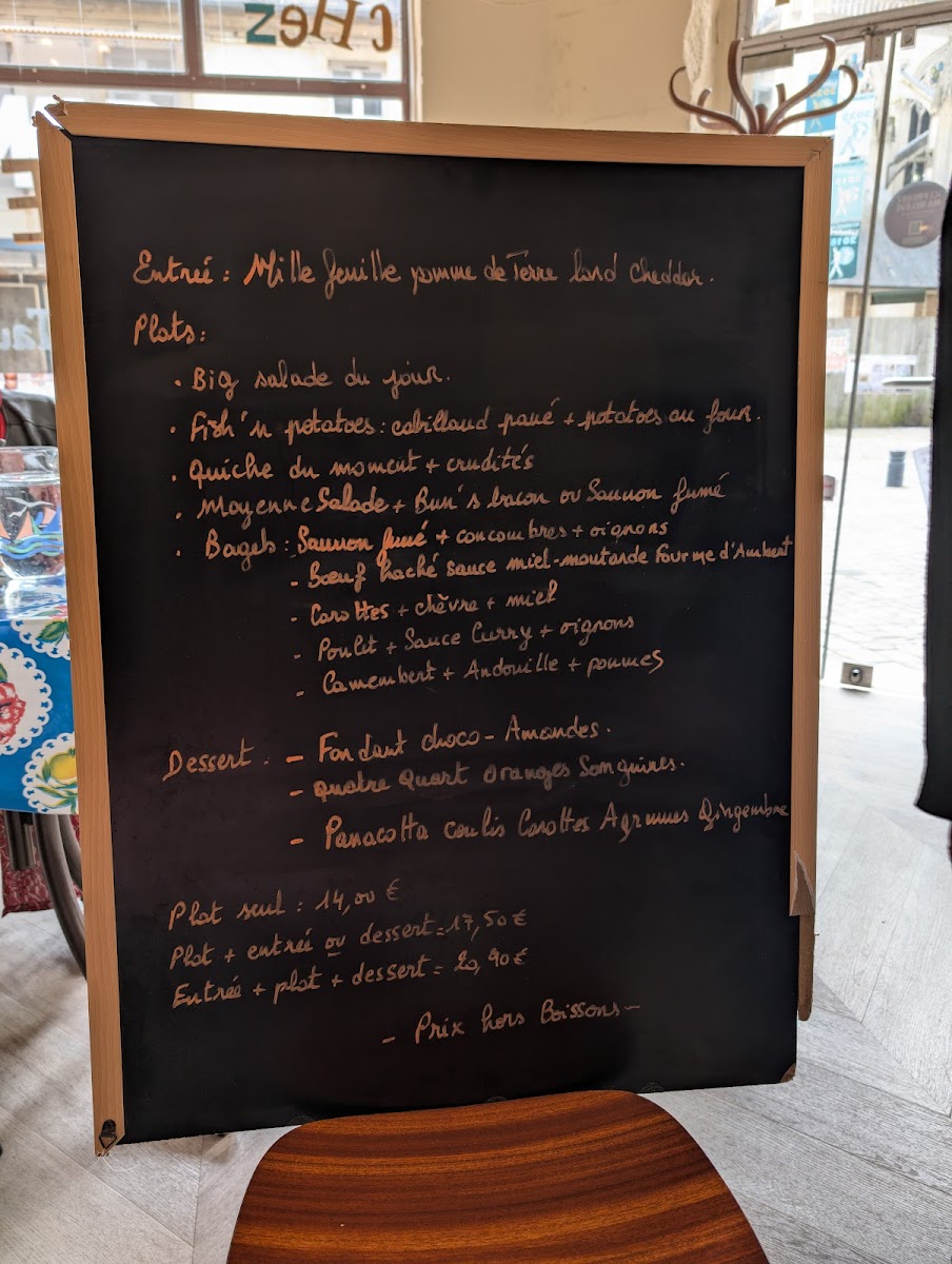 Chez Paulette Photo Menu 4