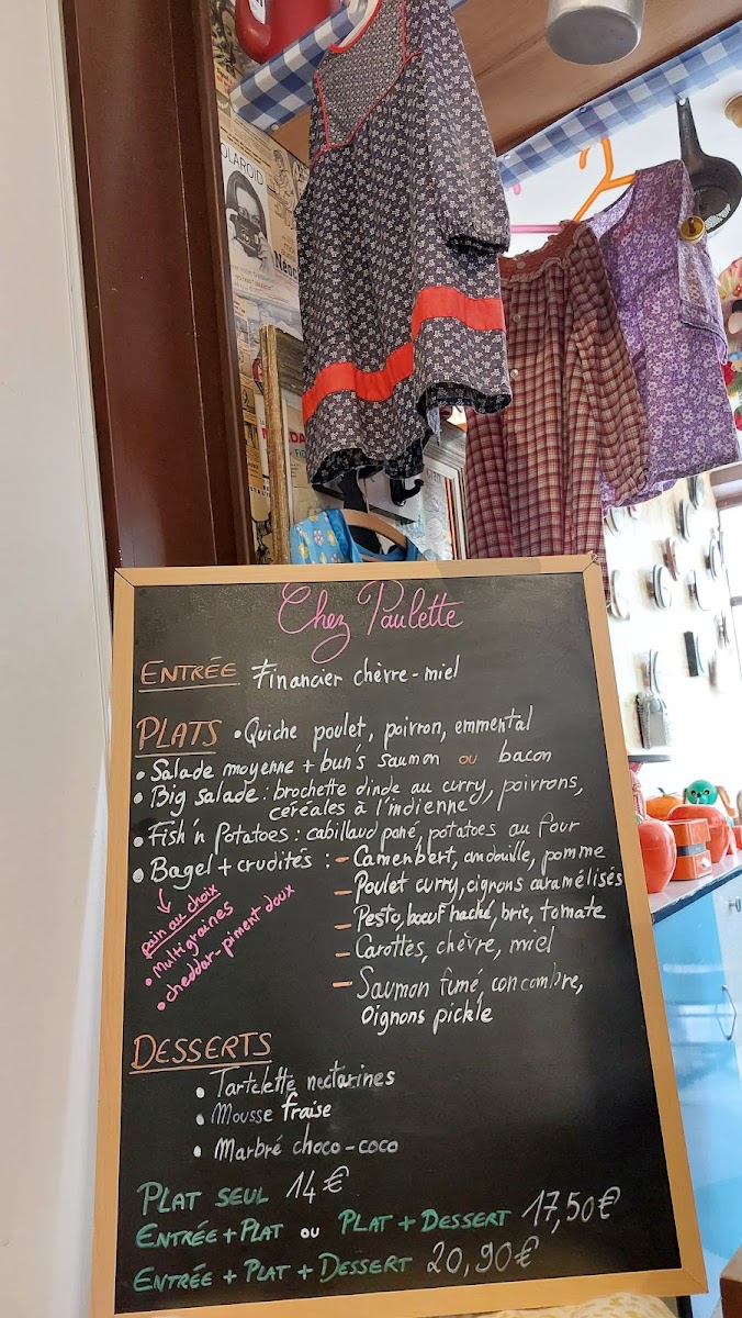 Chez Paulette Photo Menu 6